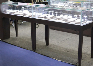 رنگ مات سیاه کشش - کشو شیشه میز نمایش کنتر 1200X550X900MM