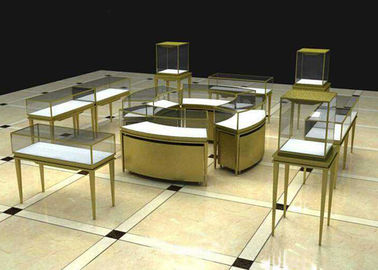 فروشگاه جواهرات مدرن لوکس استن استیل نمایشگاه شمارنده مستطیل شکل مربع