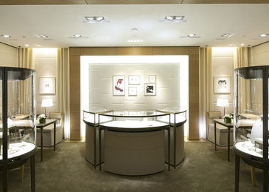 فروشگاه جواهرات مدرن لوکس استن استیل نمایشگاه شمارنده مستطیل شکل مربع