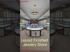 رنگ سفید نقاشی شیشه ای قابل قفل برای نمایشگاه جواهرات